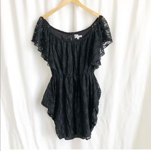 Velvet Torch black lace dress